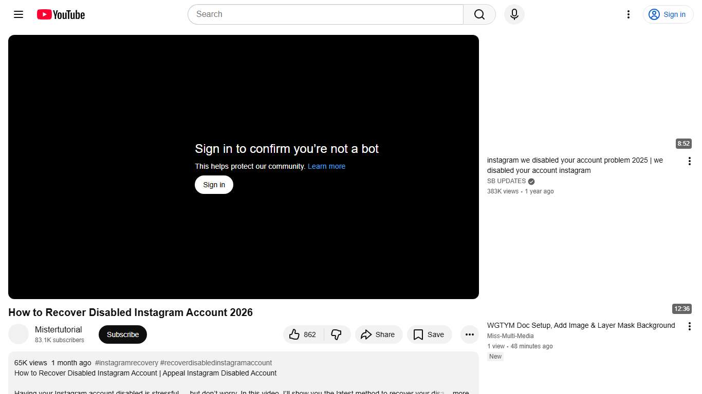 How to Recover Disabled Instagram Account 2026 - YouTube